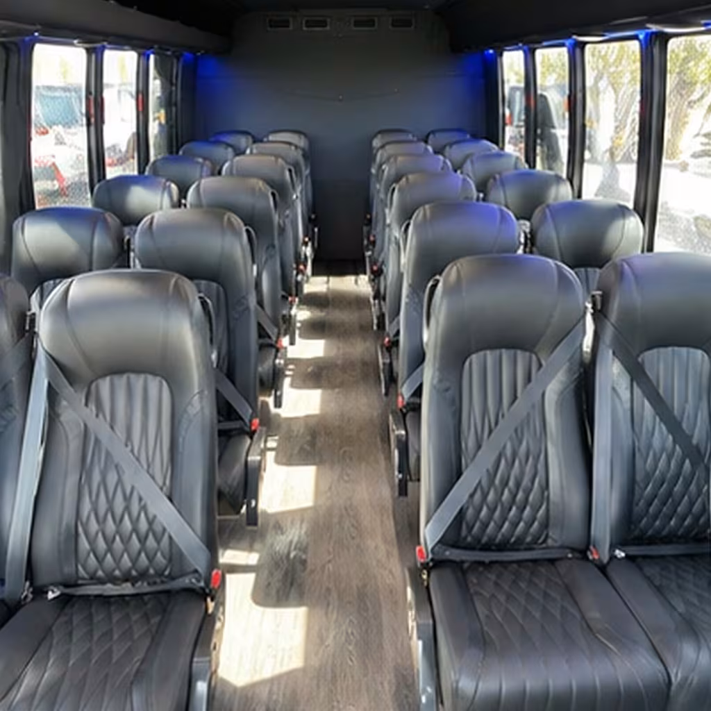 25 passenger minibus inside
