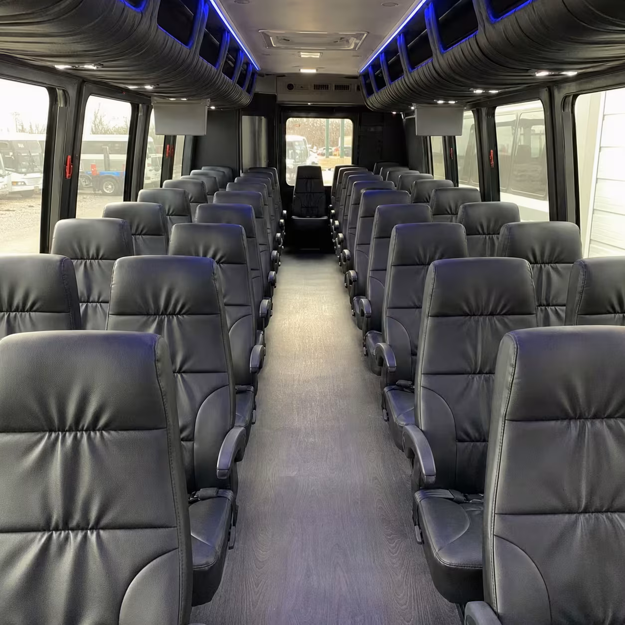 28 passenger minibus inside