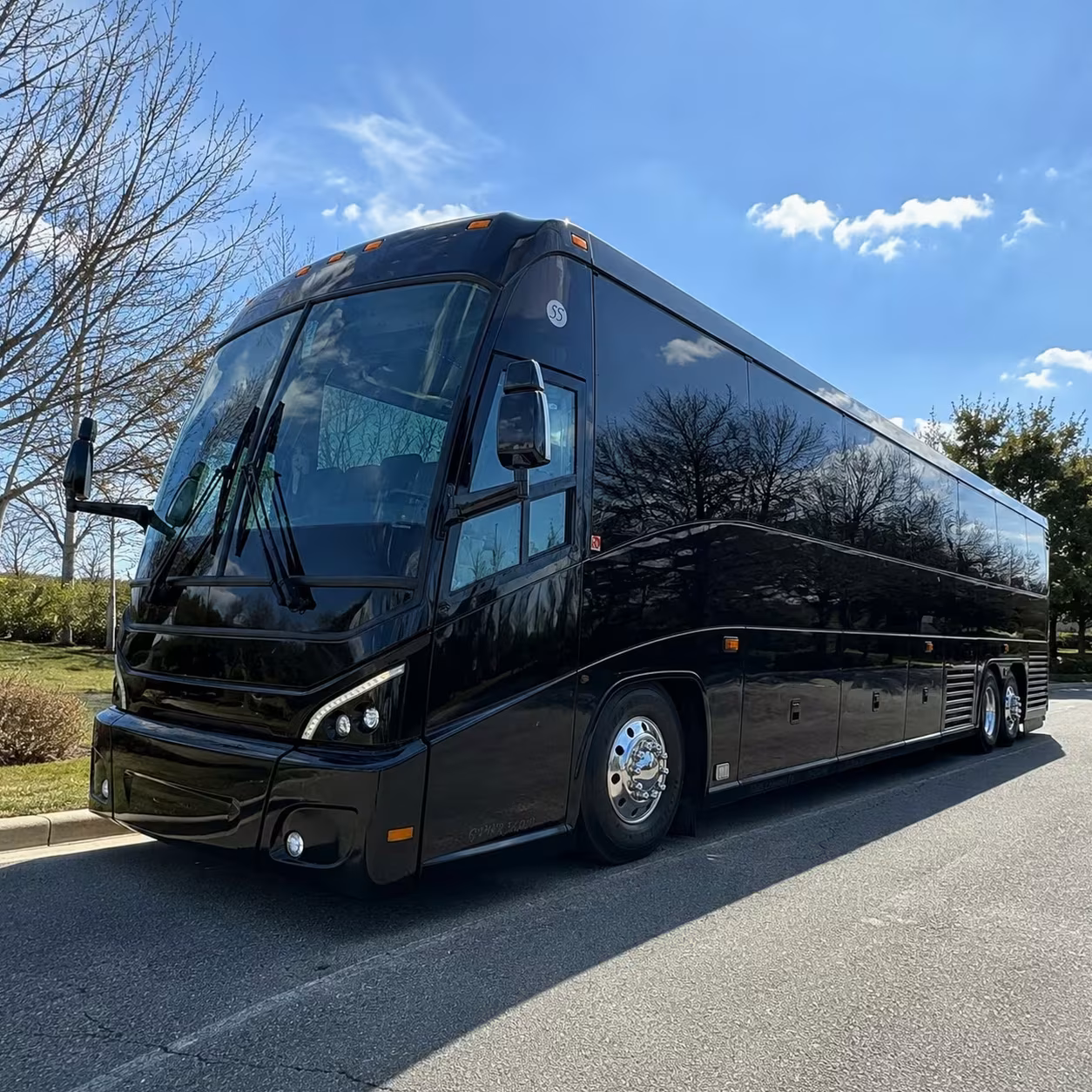 cupertino charter bus rental exterior