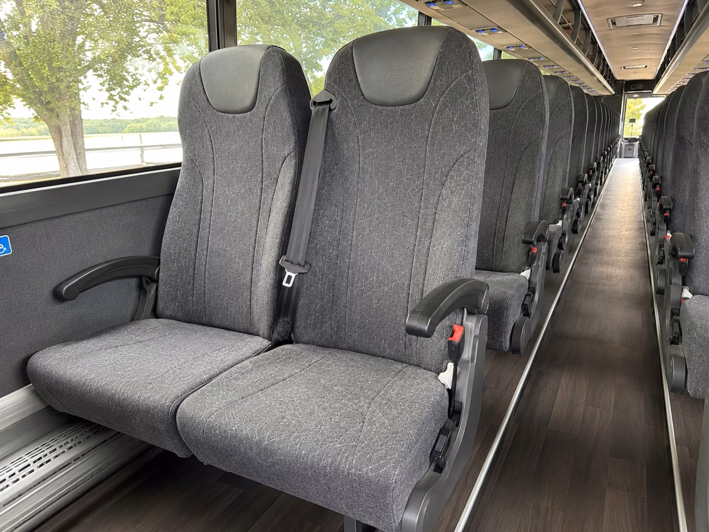cupertino charter bus rental inside